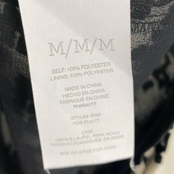 Cabi | Broken Check Hound's-tooth Sleeveless Blouse  Size Medium - Picture 8 of 9